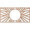 Ekena Millwork Hoover Wood Fretwork Pierced Ceiling Medallion, Cherry, 28"W x 14"H x 10 3/8"ID x 1/4"T CMWP28X14X0250HOCH - alternate 4